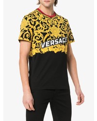 Versace Baroque Print Cotton T Shirt