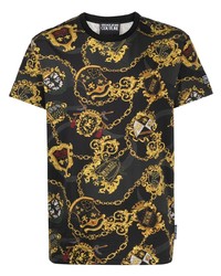 VERSACE JEANS COUTURE Baroque Print Short Sleeved T Shirt