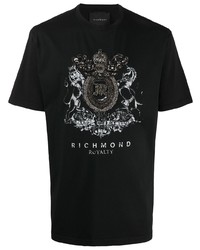 John Richmond Bead Embellished Cotton T Shirt