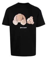 Palm Angels Bear Logo Cotton T Shirt