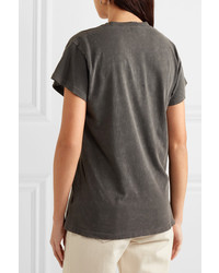 MadeWorn Biggie Distressed Printed Cotton Jersey T Shirt