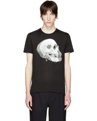 Alexander McQueen Black 3 D Skull T Shirt