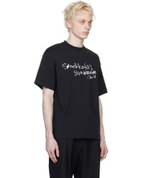Stockholm (Surfboard) Club Black Airbrush T Shirt