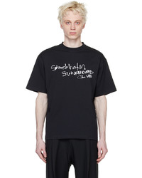 Stockholm (Surfboard) Club Black Airbrush T Shirt