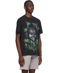 Han Kjobenhavn Black Alien Artwork T Shirt