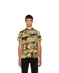 VERSACE JEANS COUTURE Black All Over Barocco T Shirt