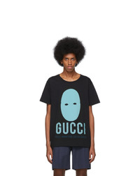Gucci Black And Blue Manifesto T Shirt