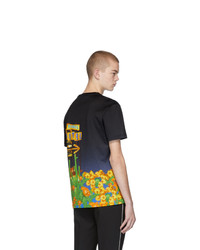 Versace Black And Blue Palm Springs T Shirt