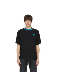 Acne Studios Black And Blue Patch T Shirt