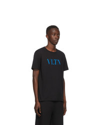 Valentino Black And Blue Vltn T Shirt