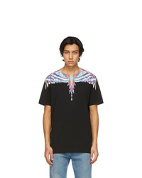 Marcelo Burlon County of Milan Black And Blue Wings T Shirt