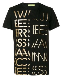 VERSACE JEANS COUTURE Black And Gold T Shirt