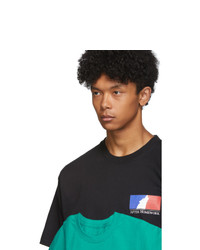 Afterhomework Black And Green T2 Double T Shirt