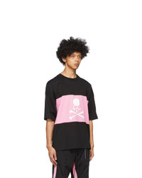 Mastermind World Black And Pink Horizontal Block T Shirt