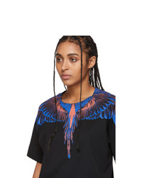 Marcelo Burlon County of Milan Black And Pink Wings T Shirt