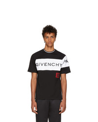 Givenchy Black And White 4g Patch T Shirt