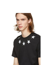 Givenchy Black And White Vintage Stars T Shirt