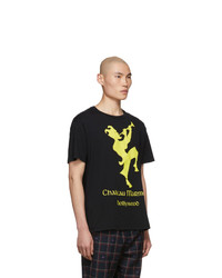 Gucci Black And Yellow Chateau Marmont T Shirt