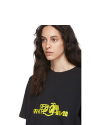 Off-White Black And Yellow Halftone Over T Shirt