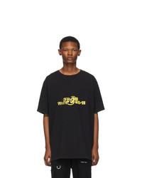 Off-White Black And Yellow Halftone T Shirt