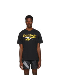 Reebok Classics Black And Yellow Vector T Shirt