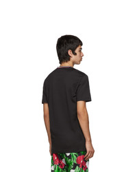 Dolce and Gabbana Black Anthurium T Shirt