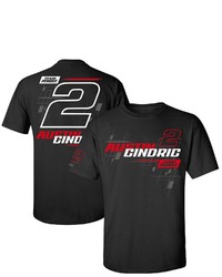 E2 APPAREL Black Austin Cindric 3 Spot Lifestyle T Shirt