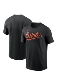 Nike Black Baltimore Orioles Team Wordmark T Shirt