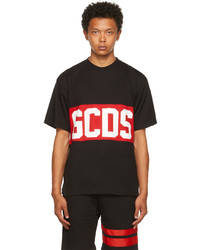 Gcds Black Band Logo T Shirt