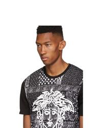 Versace Black Bandana Medusa T Shirt