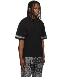 Sacai Black Bandana Print T Shirt