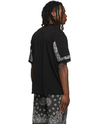 Sacai Black Bandana Print T Shirt