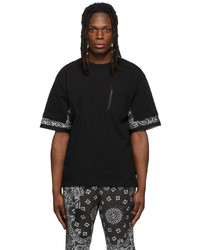 Sacai Black Bandana Print T Shirt