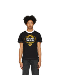 VERSACE JEANS COUTURE Black Barocco Chain T Shirt