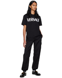 Versace Black Barocco Silhouette T Shirt