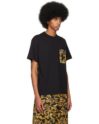 VERSACE JEANS COUTURE Black Baroque T Shirt