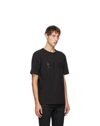 Saint Laurent Black Bauhaus Logo T Shirt