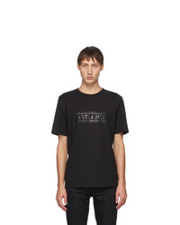 Saint Laurent Black Bauhaus Logo T Shirt