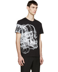 Alexander McQueen Black Best Skulls T Shirt