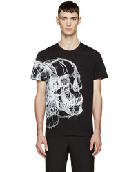 Alexander McQueen Black Best Skulls T Shirt