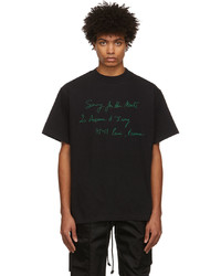 Song For The Mute Black Big Script High Neck T Shirt