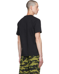 BAPE Black Blue Abc Camo Shark T Shirt