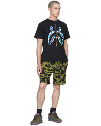 BAPE Black Blue Abc Camo Shark T Shirt