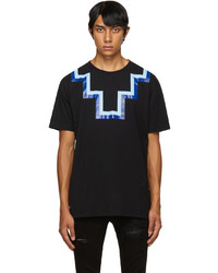 Marcelo Burlon County of Milan Black Blue Cross T Shirt