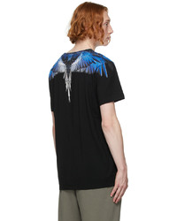 Marcelo Burlon County of Milan Black Blue Wings T Shirt