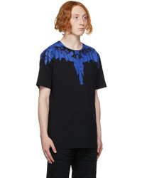 Marcelo Burlon County of Milan Black Blue Wings T Shirt