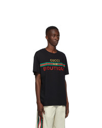 Gucci Black Boutique Logo T Shirt