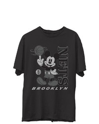 Junk Food Black Brooklyn Nets Disney Vintage Mickey Baller T Shirt At Nordstrom