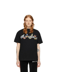 Palm Angels Black Butterfly College T Shirt