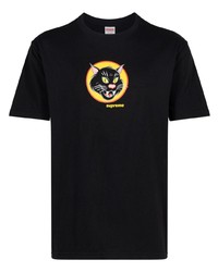 Supreme Black Cat Cotton T Shirt